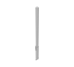 Schake Absperrpfosten herausnehmbar für Vorhängeschloss aus Stahlrohr verzinkt Ø60x2,5mm mit Stahlkappe 900mm Überflur und Ösen