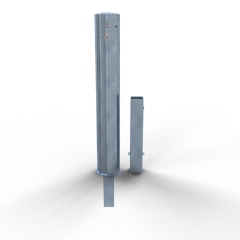 Schake Stahlrohrpoller herausnehmbar aus Stahlrohr verzinkt Ø152x3,2mm mit Profilzylinderschloss 1500mm Gesamtlänge