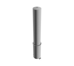 Schake Stahlrohrpoller herausnehmbar ohne Verschluss aus Stahlrohr verzinkt Ø193x3,6mm 1500mm Gesamtlänge