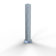 Schake Stahlrohrpoller ortsfest aus Stahlrohr verzinkt Ø193x3,6mm zum Aufdübeln 1000mm Gesamtlänge