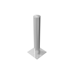 Schake Stahlrohrpoller neigbar aus Stahlrohr verzinkt Ø152x3,2mm mit Dübelplatte 1000mm Gesamtlänge