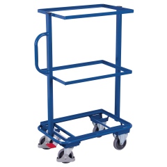 VARIOfit Beistellwagen mit 3 offenen Böden, starr 610x410mm