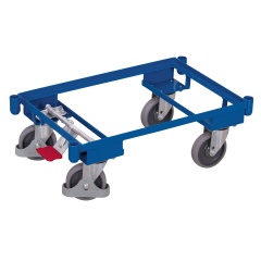 VARIOfit Euro-System-Roller mit EasySTOP, Eckhülsen ohne Boden 605x410mm