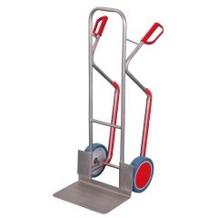 VARIOfit Robuste Edelstahl-Schubkarre mit Vollgummi- oder Luftbereifung