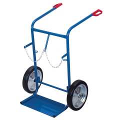 VARIOfit Stahlflaschenkarre 200kg Traglast für 2 Flaschen a 40-50 Liter Vollgummibereifung
