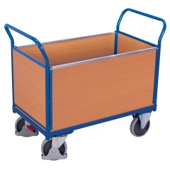 VARIOfit Vierwandwagen mit Holzwänden 1000x650mm