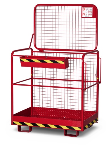 RR Industrietechnik Arbeitskorb Typ RAK-Eco RAL 3000 feuerrot