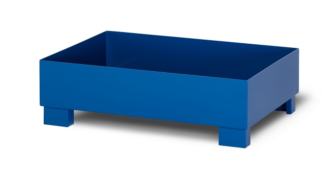 RR Industrietechnik Auffangwanne aus Stahl für 2x 200 Liter Fass ohne Gitterrost