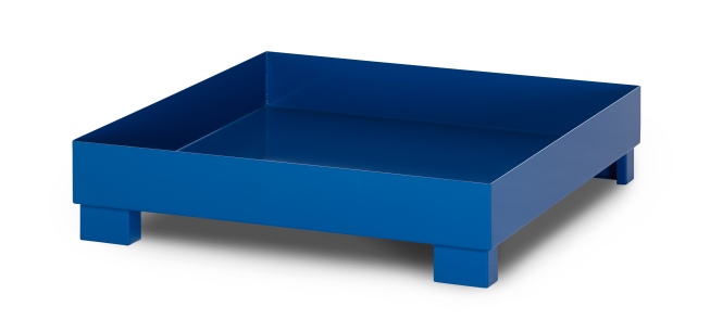 RR Industrietechnik Auffangwanne aus Stahl für 4x 200 Liter Fass ohne Gitterrost