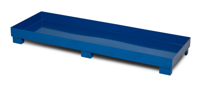 RR Industrietechnik Auffangwanne aus Stahl für 4x 200 Liter Fass ohne Gitterrost BxTxH 2400x800x240mm