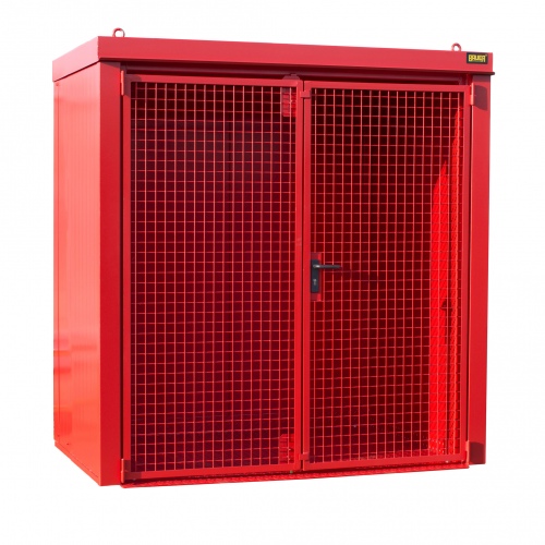 Bauer Gasflaschen-Container GFC-B M1, Feuerrot für 28x Gasflaschen Ø 230 mm