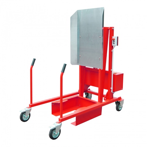 Bauer Mülltonnen-Kippstation MKS-12V, Elektrohydraulisch, lackiert, Feuerrot
