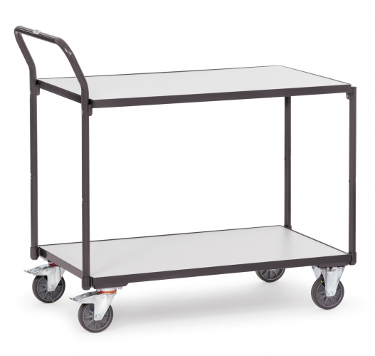 Fetra ESD-Tischwagen mit 2 Böden, elektrisch leitfähig 1000x600 mm