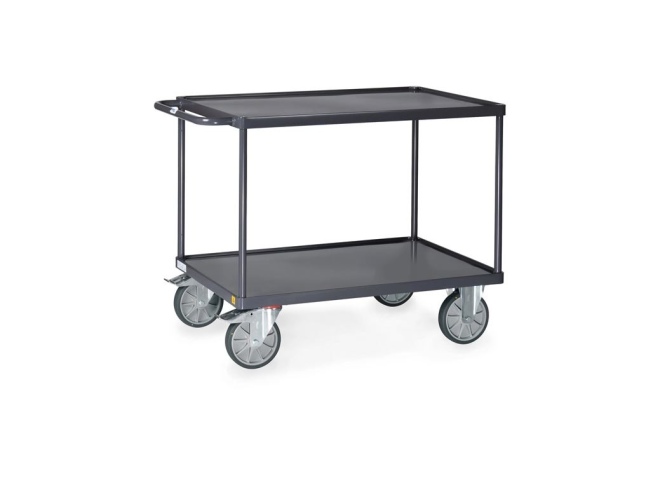 Fetra ESD Tischwagen Stahlblech Wannen Ladefläche 1.000x600mm