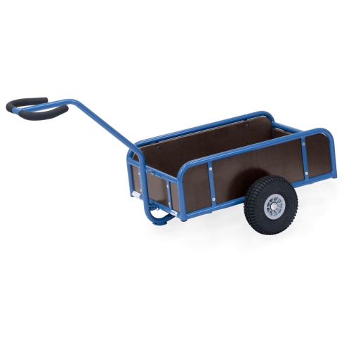 Fetra Handwagen mit 4 Wänden und Polyurethanbereifung, 795x445mm Ladefläche