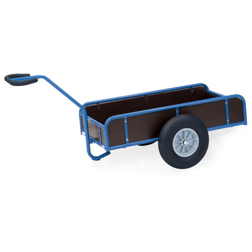 Fetra Handwagen mit 4 Wänden und Polyurethanbereifung, 1145x545mm Ladefläche