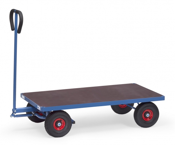 Fetra Handwagen mit Plattform Vollgummibereifung, 1260x700 mm Ladefläche