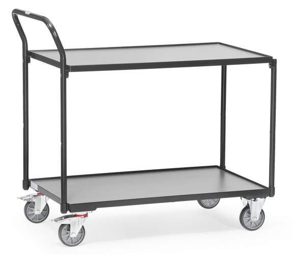 Fetra Tischwagen mit 2 Etagen 300kg Tragkraft Grey Edition