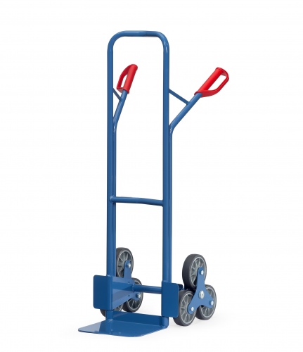 Fetra Stahlrohr-Treppenkarre, mit dreiarmigen Radsternen, Schaufelbreite 320mm
