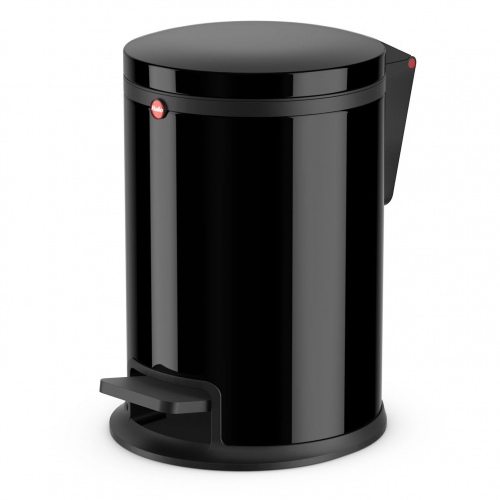Hailo Pure M Tret-Abfalleimer Schwarz