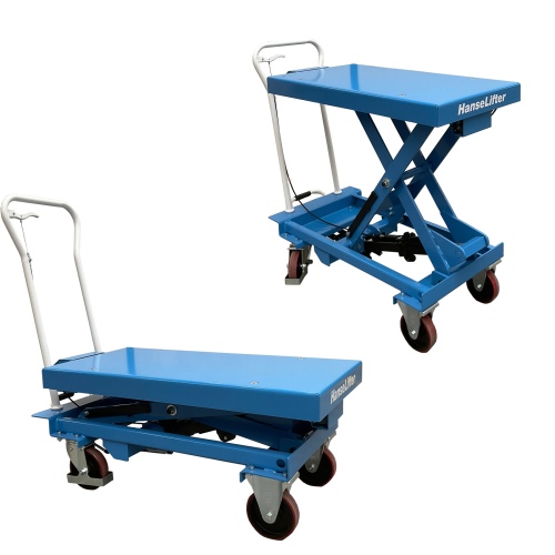 Hanselifter manueller mobiler Hubtisch mit Waage SPA500W Hubhöhe 12020mm Tragkraft 500kg