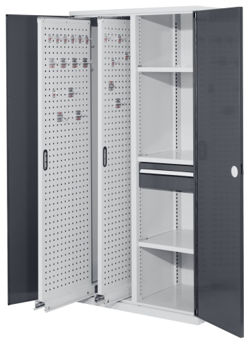 Kappes ®RasterPlan Vertikalschränke 1950x1000x600mm Modell 82 Doppelwandtüren anthrazitgrau