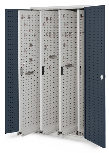 Kappes ®RasterPlan Vertikalschränke 1950x1000x600mm Modell 83 Lochplattentüren anthrazitgrau