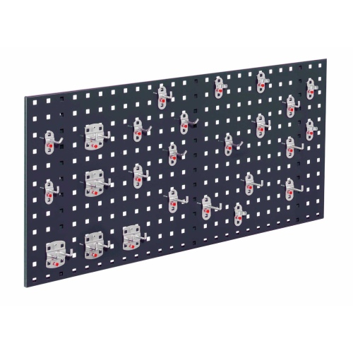 Kappes ®RasterPlan Einsteigerset #8 1x Lochplatte 1000x450mm 1x Werkzeughaltersortiment 25-teilig Anthrazitgrau RAL 7016