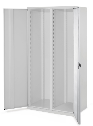 Kappes Schwerlastschränke mit Mitteltrennwand 1950x1000x600mm Vollblechtüren Modell 50 lichtgrau