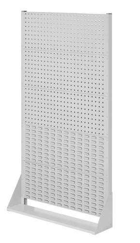 Kappes ®RasterPlan Stellwände einseitig Größe #5 - 3x Lochplatten 2x Schlitzplatten Lichtgrau RAL 7035