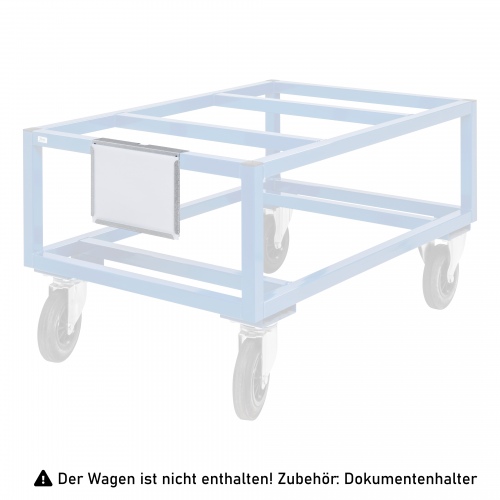 Kongamek Dokumentenhalter A4 quer 306x50x221mm als Zubehör für Palettenwagen