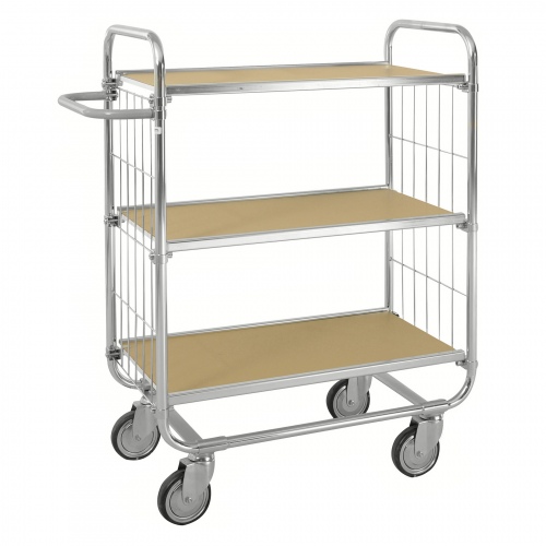Kongamek ESD-Etagenwagen Serie 8000-L mit 3 Etagen 1000x425mm Ladefläche mit Bremse