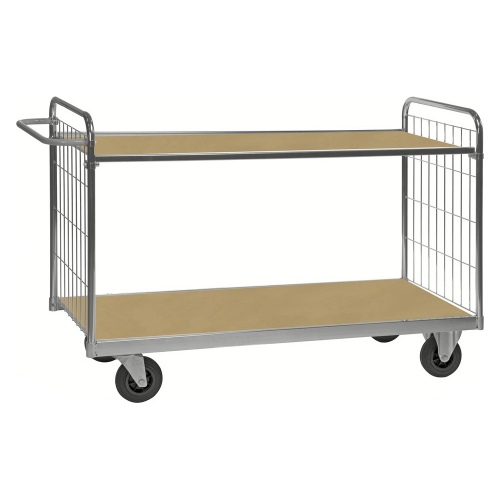 Kongamek ESD-Etagenwagen Serie 9000-L mit 2 Etagen 1400x600mm Ladefläche mit Bremse