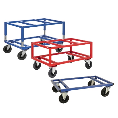 Kongamek Palettenwagen in blau oder rot 305-655mm hoch für Paletten 1200x1000mm