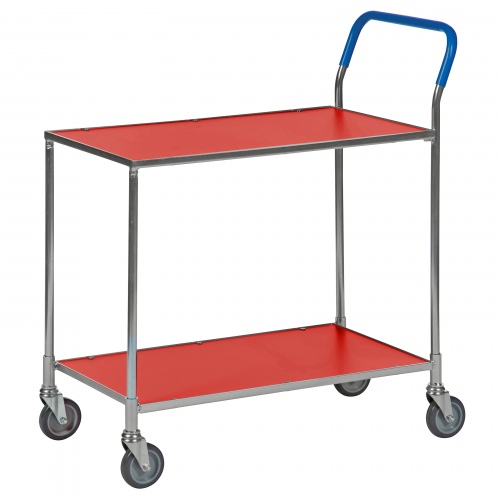 Kongamek Tischwagen mit Bremse in rot mit 850x435mm Ladefläche