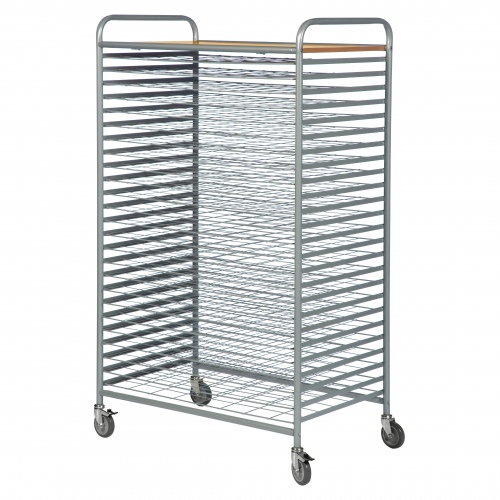 Kongamek Trockenwagen in grau 950x600x1640mm mit 25 Böden