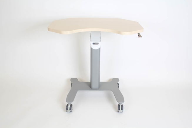 Höhenverstellbarer mobiler Schreibtisch SMART 800 Ergo Desk BUCHE