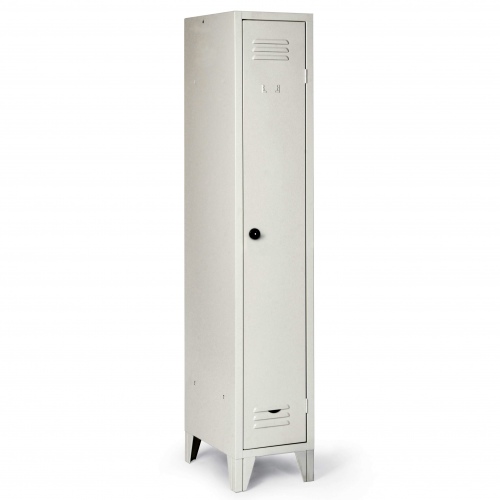 Protaurus Kleiderschrank "Classico" auf Füßen 1800mm hoch 1 Abteil je 300mm mit Sicherheitsriegel