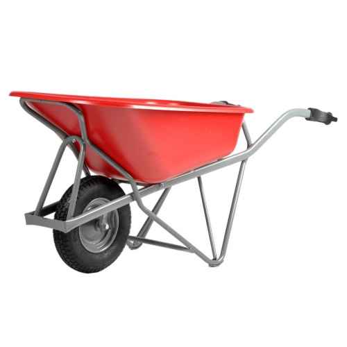 Protaurus Schubkarre Matador 250kg Traglast mit 90l Polyethylen -Wanne Luftbereifung