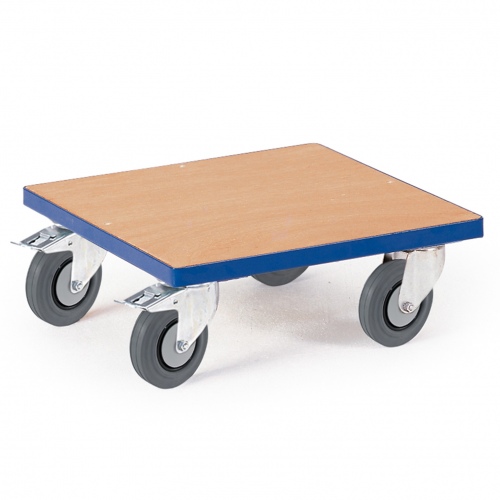 Rollcart Kistenroller Vollgummibereifung 500x500mm Ladefläche Holz