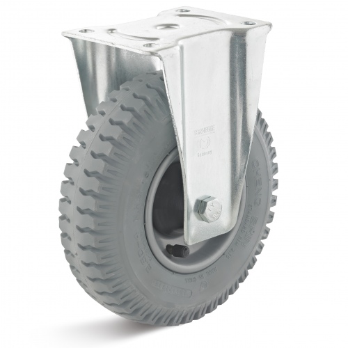 Rollcart Luft- Bockrolle Ø230x65mm Stahlfelge mit Quer-Rillenprofil und 130kg Tragkraft!REPLACEME!