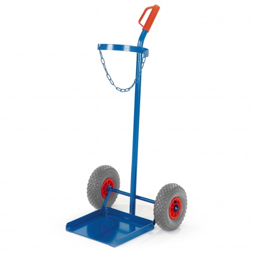 Rollcart Propangasflaschenroller 100kg Traglast für 1 Flasche Ø320mm Vollgummi