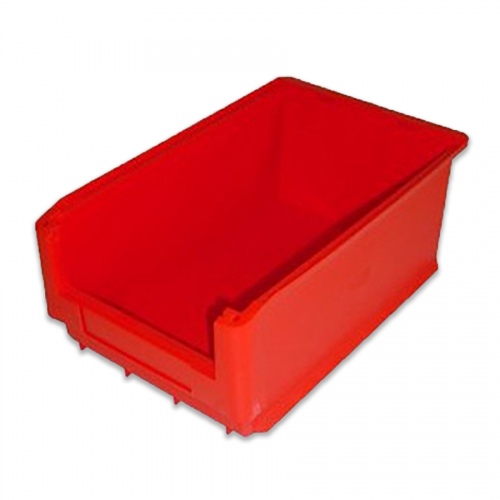 Rollcart Sichtlagerkasten in rot mit 23l Inhalt 500x320x200mm