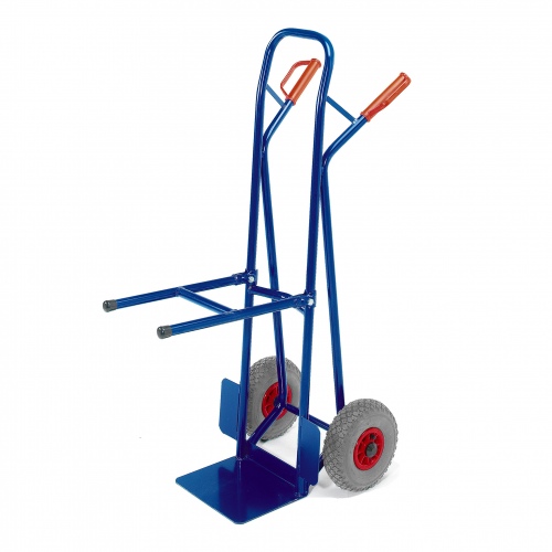 Rollcart Stuhl-Stapelkarre aus Stahlrohr Vollgummi/Luft