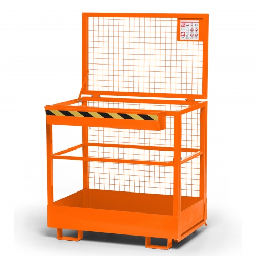 R+R Industrietechnik Arbeitskorb Typ RAK 1200x800x1910mm RAL2004 Reinorange