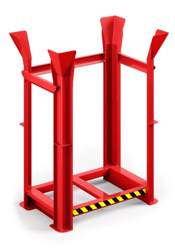 RR Industrietechnik Paletten Richtgestell RRG-10 BxTxH 1340x940x1930 mm RAL 3000 Feuerrot