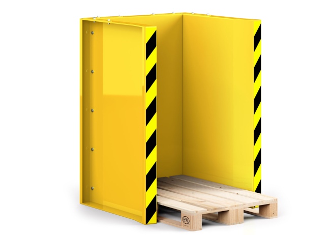 RR Industrietechnik Paletten Stapel Station RPS-10 BxTxH 1020x945x1425 mm RAL 1023 Verkehrsgelb