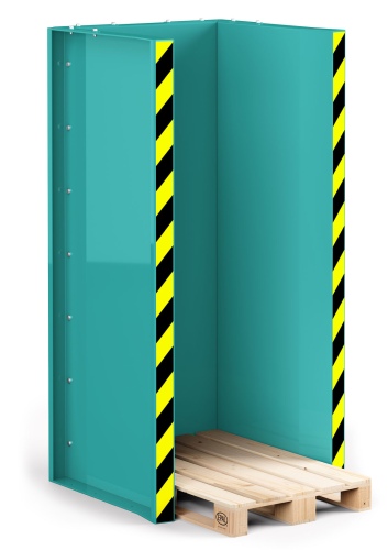 RR Industrietechnik Paletten Stapel Station RPS-15 BxTxH 1020x945x2145 mm RAL 5018 Türkisblau