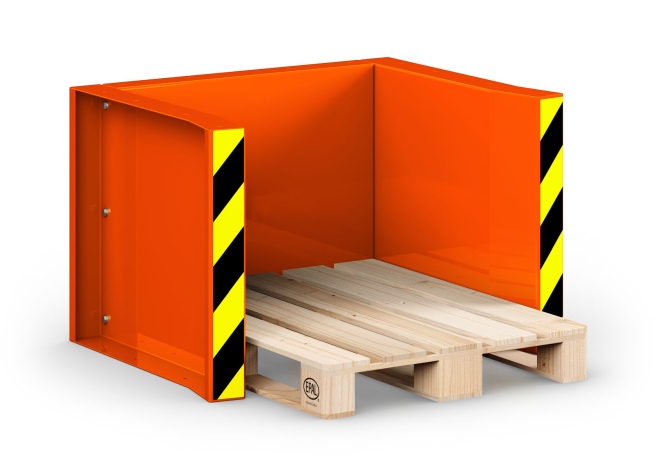 RR Industrietechnik Paletten Stapel Station RPS-05 BxTxH 1020x945x740 mm RAL 2004 Reinorange
