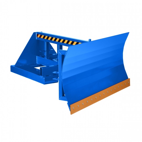 R+R Industrietechnik Schneeschieber Typ RSP-20 mit Polyurethanschürfleiste Schildbreite 2000mm RAL 5010 Enzianblau